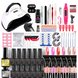 kit lampe Uv ongles gel 180W Avec colle d'extension et du vernis à ongles lampe UV sèche ongles kit ongle gel UV vernis à ongles