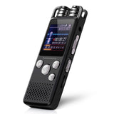 PASSIONOVA Enregistreur vocal numérique réduction bruit dictaphone intelligent micro haut-parleur intégré USB rechargeable 8G