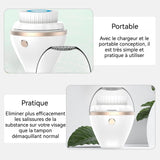 Brosse Nettoyante Visage 2 vitesses 300mAH Nettoyant visage à ultrasons en silicone Corps entièrement imperméable Brosse faciale