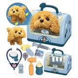 Robot chien 12 PCS chien électronique interactif jeu rôle pour enfants jouet animaux de compagnie chiot chien interactif qui marche