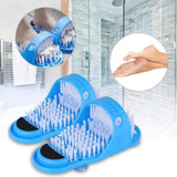 Dbrosse pied 28 x 14 x 11cm brosse de massage pour les pieds avec ventouse pied masseur anti-dérapant douche pieds laveur brosse
