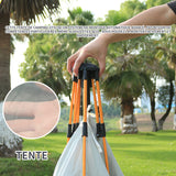 Tente 2 personnes tente de camping avec 2 porte imperméable ventilée et coupe-vent anti UV tente instantanée pour randonnée camping