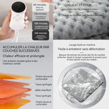 Couverture électrique 50x100cm couverture châle électrique avec 9 modes de température et 4 modes de temps peut chauffé rapidement
