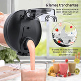 Mixeur Blender Portable 150W 600ml USB Rechargeable Sans Fil Lames en Acier Inoxydable Facile à Nettoyer Pour Smoothies Jus Frais