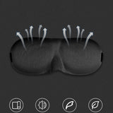 Masque oculaire 3D S'adapte parfaitement à l'arête du nez Conception de rainures en 3D Respirant  Bande élastique à haute élasticité