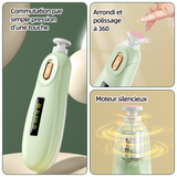 oupe-ongles électrique 6 en 1 lime à ongles électrique avec 6 têtes de meulage remplaçables soins des ongles kit tondeuse ongles