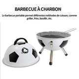 Barbecue à charbon 31cm barbecue à charbon de bois barbecue portable au charbon barbecue de bureau barbecue charbon de bois football