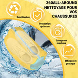 Sac lavage chaussures 2PCS réutilisables épaissi avec fermeture éclair pour chaussures de sport sac de lavage pour chaussures