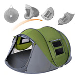 Tente de camping tente jetée Tente extérieure multi-personnes à ouverture rapide à une seule couche Arceaux en fibre de verre