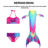 Queue de sirène 100cm longueur de la jupe queue de sirène maillots de bain filles mermaid bikini costume de sirène maillot de bain