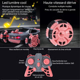 Voiture télécommandée 6wd avec 6 pneus 2,4ghz rotation 360 degrés avec télécommande voiture rc voiture télécommandée tout-terrain