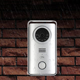 Sonnette de porte 7 pouces HD vidéo sonnette visuelle sans fil carte à glisser déverrouiller interphone sonnette de porte