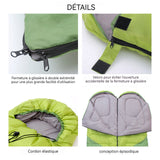 Sac de couchage 220x75cm 1 lot de 2 pièces sac de couchage épais pour camping en plein air résistant à l'humidité et chaud doux