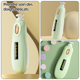 oupe-ongles électrique 6 en 1 lime à ongles électrique avec 6 têtes de meulage remplaçables soins des ongles kit tondeuse ongles