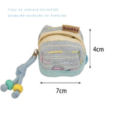 Étui De Protection Pour Casque Sans Fil Bluetooth Le Choc Géométrique Des Couleurs Bleu Étui En Tissu Souple Pour Casque Portable