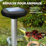 Répulsif à ultrasons solaire 2pcs répulsif solaire imperméable contre les campagnols dissuade taupes gaufres les serpents les rats