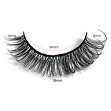Super Natural Volume False Eyelashes 10 Pairs Russian Volume 3D False Eyelashes Cat Eye Fluffy False Eyelashes Reusable