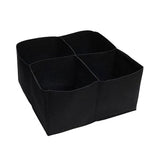 Sac de plantation 2PCS 60x60x30cm sac de plantation 8 compartiments pour aménagement paysager sac de plantation en feutre noir