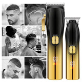 Tondeuse cheveux professionnelle avec 11 accessoires 8w avec affichage numérique rechargeable ensemble tondeuse à cheveux hommes