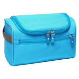 Trousse de toilette 25x13x14cm grande capacité rangement pratique à transporter fermeture éclair lisse imperméable pour voyages