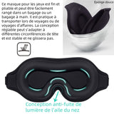 Masque de nuit 3D 2PCS réglable doux et confortables 3D masque pour les yeux doux masques de sommeil 3D cache yeux pour voyages