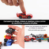 Voiture jouet 7PCS en alliage et plastique 7x3,5x2cm/24,5x3,8x6cm ensemble de modeles de voiture cadeaux enfant modèle de voiture