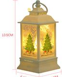 Lanterne de neige du père noël, pendentif d'arbre de noël, ornements de fenêtre, fournitures de décoration de noël