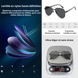 Lunettes de soleil 12g lunettes de soleil à écran solaire en nylon recouvert d'un film vert anti-ultraviolet lunettes de soleil