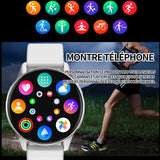 Montre intelligente 230mah 1.28 pouces montre connectée femme homme montre de sport appels numérotation montre sport connectée