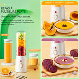 Petit extracteur de jus vertical rechargeable 500ml presse-agrumes sans fil portable mini blender blender smoothie pour voyages