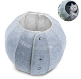 Nid de chat rond Tunnel pour chat multifonctionnel pliable respirant nid de chat fournitures pour animaux de compagnie 41*38*28CM
