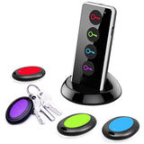 Localisateur de clés avec émetteur avec 4 récepteurs avec fonction lampe de poche LED sans fil key finder localisateur d'objets