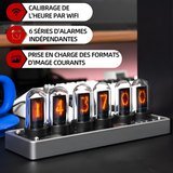 Réveil numérique 20x7x7cm 5v contrôle sans fil de la lumière ambiante écran couleur IPS tube lumineux proposé horloge numérique