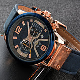 Montre pour Homme TD® Haut de Gamme Tendance Sport Lumineux Calendrier étanche Cadran Multifonctionnel Montre à Quartz