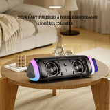 Enceinte bluetooth 20W 2500mAh haut-parleur de mouvement de subwoofer de carte extérieure hi-res haut-parleur bluetooth sans fil