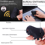 Mini-souris à doigt sans fil 2.4G compact portable 25g convient voyages d'affaires et voyages souris anneau à doigt ergonomique