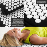 Coussin de massage acupuncture ensemble avec sac acupression pour detente tapis massage multifonctionnel réduire la fatigue