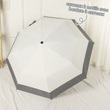Parasol à 8 baleines pour les jours ensoleillés et pluvieux mini parapluie de poche parapluie anti-UV coupe-vent et portable