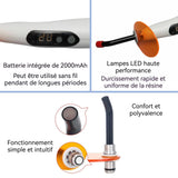 Lampe blanchiment dentaire 2000mah longueur d'onde de la lumière de sortie 420-480 mm lampe à durcir pour dentisterie sans fil