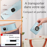 Ceinture chauffante sans fil pour la taille masseur dos chauffant EMS masseur 7 modes usage sportif quotidien matériau doux bleu