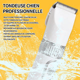 Tondeuse chien 5 vitesses à faible bruit sans fil outils toilettage 3.7V 5W pour animaux de compagnie pour chiens et autres animaux
