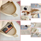 Sac à dos scolaire 36x29x12cm sac à dos de grande capacité pour l'école avec un petit chiot de dessin animé pour la sortie cartable