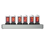 Réveil numérique 20x7x7cm 5v contrôle sans fil de la lumière ambiante écran couleur IPS tube lumineux proposé horloge numérique