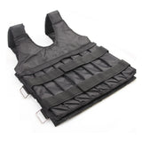 Gilet lesté 55x44cm 50kg gilet lesté réglable veste lestée convient à divers exercices de fitness gilet d'équipement de fitness