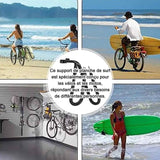 Support de planche de surf porte-panneaux à vélo réglable support de vélo léger support de planche de surf pour sports extérieurs