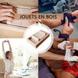 jouets en bois bras de fer concours de force du bout des doigts Convient adultes et enfants Interaction parent-enfant cadeaux