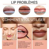 Crayon à lèvres 3 PCS 5ml imperméables et longue durée peel off crayon à lèvres tattoo contient du marron clair marron foncé rouge