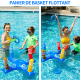 erceau de basket-ball gonflable avec 8 anneaux lancer jouet piscine set panier de basket flottant eté jeu de jouets pour enfants