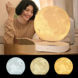 Lumière d'ambiance de bureau   Lévitation magnétique  Trois couleurs changeantes  Lumière douce pour les yeux   Clair de lune