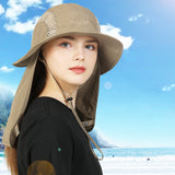 Nouvelle protection du cou respirante un chapeau de pêcheur camping en plein air pare-soleil pêche châle chapeau de soleil